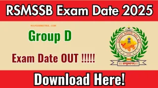 Rajasthan Staff Selection Board (RSMSSB) Exam Schedule & Instruction