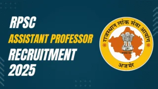 RPSC Recruitment 2025-Assistant Professor (College Education)- 574