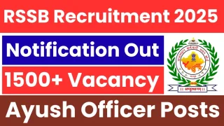RSSB Contractual Ayurved Doctor Recruitment 2025 Total Post 1535