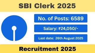 SBI Junior Associates Recruitment 2025 - 6589 Posts